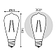 Лампа Gauss Filament ST64 6W 620lm 2400К Е27 golden диммируемая LED 1/10/40 102802006-D