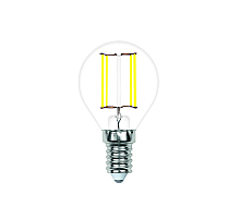Лампа светодиодная филаментная Volpe E14 7W 3000K шар прозрачный LED-G45-7W/3000K/E14/CL/SLF UL-00008318