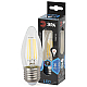 Лампа светодиодная филаментная ЭРА E27 7W 4000K прозрачная F-LED B35-7W-840-E27 Б0027951