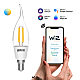 Лампа светодиодная диммируемая филаментная Gauss Smart Home Filament E14 4,5W 2000-6500K прозрачная 1280112