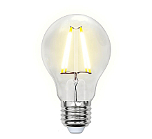 Лампа светодиодная филаментная (UL-00002210) Uniel E27 8W 3000K прозрачная LED-A60-8W/WW/E27/CL GLA01TR