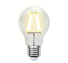 Лампа светодиодная филаментная (UL-00002210) Uniel E27 8W 3000K прозрачная LED-A60-8W/WW/E27/CL GLA01TR