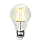 Лампа светодиодная филаментная (UL-00002210) Uniel E27 8W 3000K прозрачная LED-A60-8W/WW/E27/CL GLA01TR