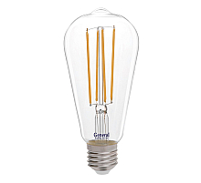 Филаментная светодиодная лампа General GLDEN-ST64S-10-230-E27-4500 655305