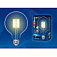 Лампа светодиодная филаментная (UL-00004859) Uniel E27 10W 4000K прозрачная LED-G125-10W/NW/E27/CL PLS02WH