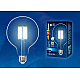 Лампа светодиодная филаментная (UL-00004860) Uniel E27 15W 3000K прозрачная LED-G125-15W/3000K/E27/CL PLS02WH