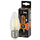 Лампа светодиодная филаментная ЭРА E27 11W 2700K прозрачная F-LED B35-11w-827-E27 Б0046986