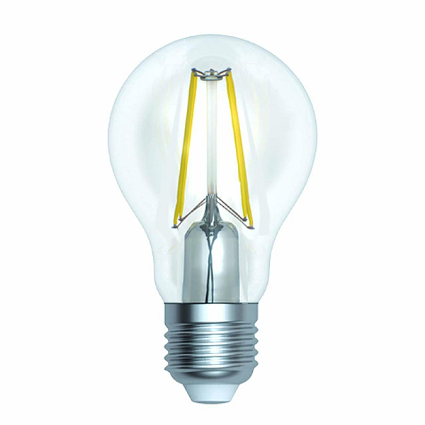 Лампа светодиодная филаментная Uniel E27 15W 3000K прозрачная LED-A60-15W/3000K/E27/CL PLS02WH UL-00005849