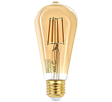 Лампа светодиодная Эра E27 7W 2400K F-LED ST64-7W-824-E27 gold Б0047664