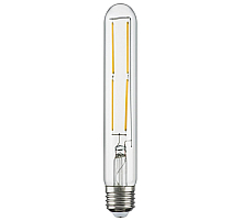 Лампа светодиодная филаментная Lightstar LED Filament E27 6W 3000K трубчатая прозрачная 933902