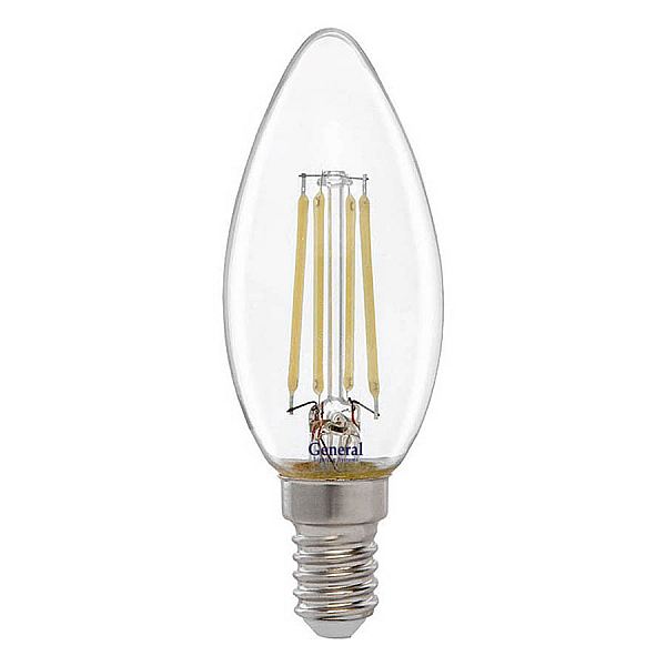 Филаментная светодиодная лампа General GLDEN-CS-12-230-E14-4500 650009