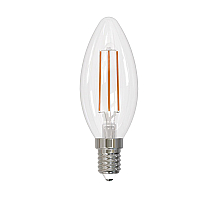 Лампа светодиодная филаментная (UL-00005165) Uniel E14 11W 4000K прозрачная LED-C35-11W/4000K/E14/CL PLS02WH