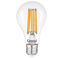 Филаментная светодиодная лампа General GLDEN-A65S-25ВТ-230-E27-2700 660322