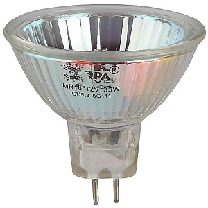 Лампа галогенная Эра GU5.3 50W 3000K GU5.3-JCDR (MR16) -50W-230V-CL C0027365
