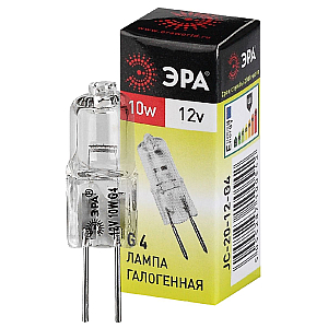 Лампа галогенная Эра G4 10W 3000K G4-JC-10W-12V C0027367
