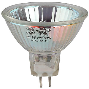 Лампа галогенная Эра GU5.3 50W 3000K GU5.3-MR16-50W-12V-CL C0027358