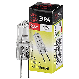 Лампа галогенная Эра G4 20W 3000K G4-JC-20W-12V C0027369
