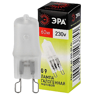 Лампа галогенная Эра G9 60W 3000K G9-JCD-60-230V-FR C0027364