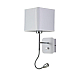 Бра Crystal Lux Paco AP2 Chrome/White