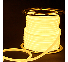Светодиодный гибкий неон Elektrostandard 220V 9,6W 144Led 2835 IP67 круглый теплый белый, 50 м 4690389167485