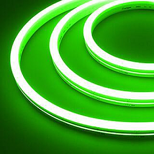 Лента герметичная Arlight MOONLIGHT-SIDE-A140-12x17mm 24V Green (8 W/m, IP67, 2835, 5m, wire x1) 038800