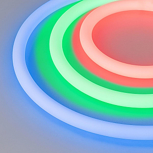 Светодиодная лента герметичная Arlight MOONLIGHT-TOP-G280-D18mm 24V RGB 360deg (13 W/m, IP65, 3838, 5m, wire x1) 038762