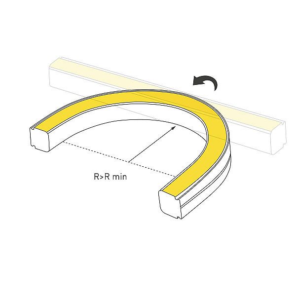 Светодиодная лента герметичная Arlight SPI WAVE-SIDE-DOUBLE-A80-16x15mm 24V RGB PX10 (12 W/m, IP67, 5m, wire x1) (Вывод боковой) 056387