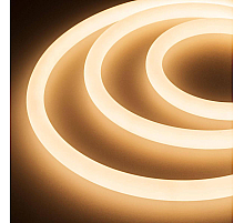Лента герметичная Arlight MOONLIGHT-TOP-A336-D18mm 24V Warm3000 360deg (14.4 W/m, IP65, 2835, 5m, wire x1) 038754