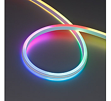 Светодиодная лента герметичная Arlight WAVE-SIDE-DOUBLE-B84-16x15mm 24V RGB (10 W/m, IP67, 5m, wire x1) (Вывод боковой) 059735