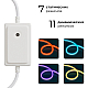 Комплект светодиодного неона Apeyron 220В, 6Вт/м, RGB, smd5050, 80д/м 10м IP65, с аксессуарами (контроллер, заглушка, крепеж - 10шт) 10-108