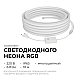 Комплект светодиодного неона Apeyron 220В, 6Вт/м, RGB, smd5050, 80д/м 10м IP65, с аксессуарами (контроллер, заглушка, крепеж - 10шт) 10-108