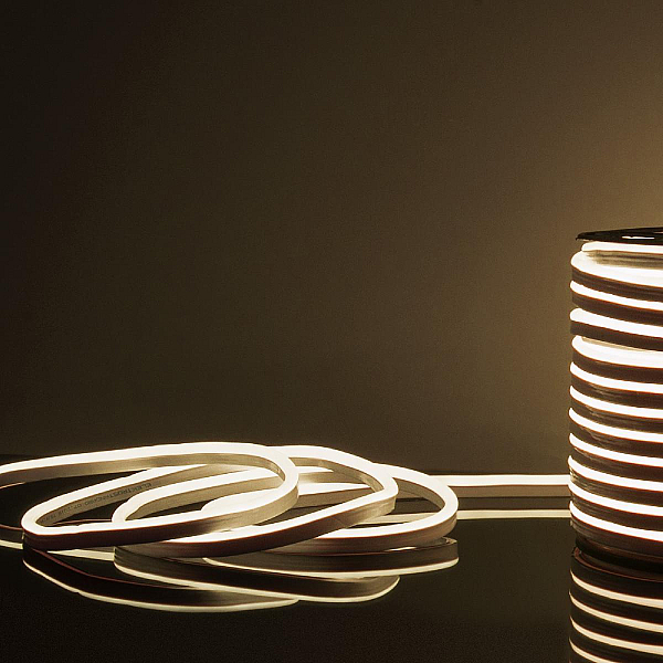 Светодиодный гибкий неон Elektrostandard 220V 9,6W 120Led 2835 IP67 односторонний дневной белый, 50 м 4690389167454 a052994