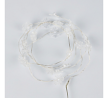 Гирлянда Uniel ULD-S1900-020/STB/2AA WHITE IP20 SNOWFLAKES MINI