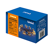 Гирлянда Uniel ULD-S0250-200/STA WARM WHITE IP44 STARBURST