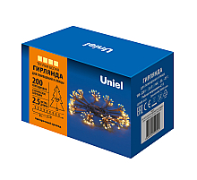 Гирлянда Uniel ULD-S0250-200/STA WARM WHITE IP44 STARBURST