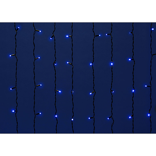 Уличная светодиодная гирлянда Uniel занавес (UL-00003936) синий ULD-C2030-240/TBK Blue IP67