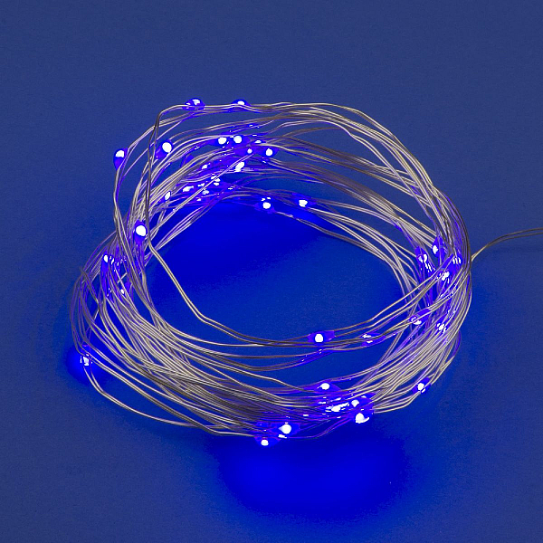 Гирлянда Uniel ULD-S0200-020/SСB/2AA PURPLE IP20 DEW UL-00010897