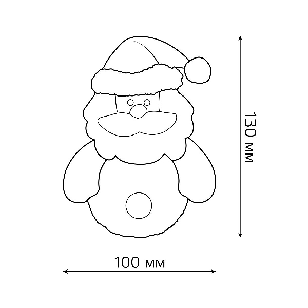 Фигурка светодиодная Дед Мороз Gauss Holiday HL001