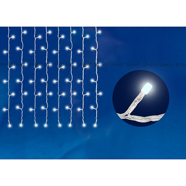 Светодиодная гирлянда (06739) Uniel занавес 220V белый ULD-C2030-240/DTA White IP20