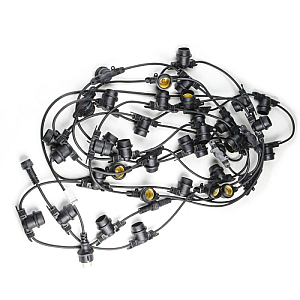 Уличная гирлянда Uniel (UL-00006440) UDL-K110 40/E27/10M IP65 BLACK BELT-LIGHT