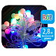 Светодиодная гирлянда (09580) Uniel Радуга 220V разноцветный ULD-S0280-025/DTA RGB IP20 RAINBOW