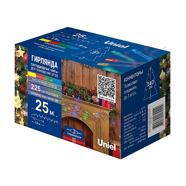 Гирлянда Uniel ULD-S2500-225/STK MULTI IP20 UL-00010892