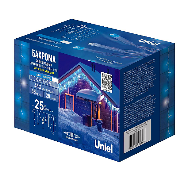 Уличная гирлянда Uniel ULD-B25006-440/TTK BLUE-WHITE IP44 UL-00010939