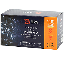 Гирлянда мишура 220V холодный белый ЭРА ENIN - WC Б0047971