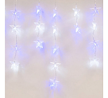 Светодиодная гирлянда (UL-00001410) Uniel занавес 220V белый ULD-E5505-196/DTK WHITE-BLUE IP20 STARS-1