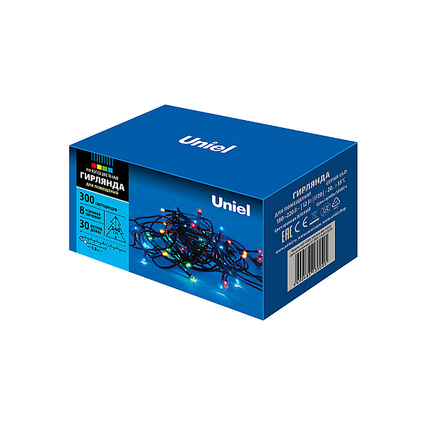 Светодиодная гирлянда Uniel (UL-00007311) разноцветный ULD-S3000-300/DGA Multi IP20