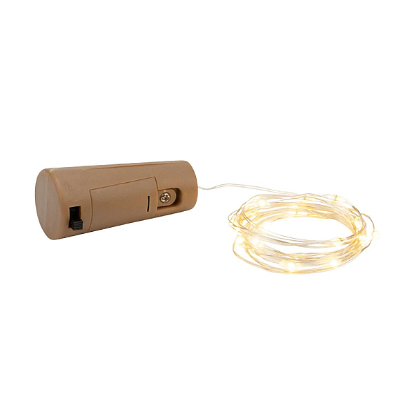 Гирлянда Uniel ULD-S0200-020/SСR/3LR WARM WHITE IP20 WINESTOPPER UL-00010903