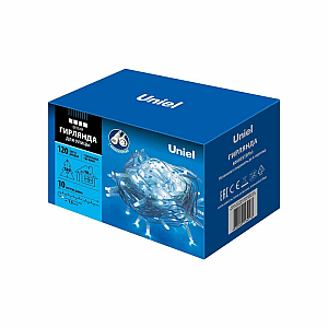 Уличная светодиодная гирлянда (UL-00007204) Uniel  220V белый ULD-S1000-120/SWK White IP67