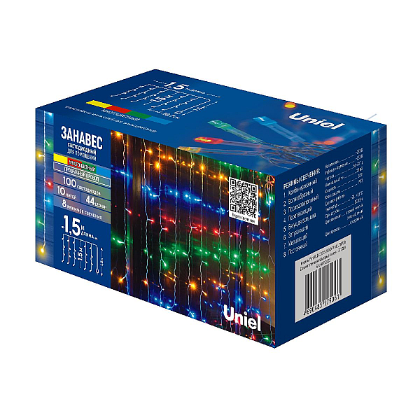Гирлянда Uniel ULD-C1515-100/DTA MULTI IP20 UL-00010912