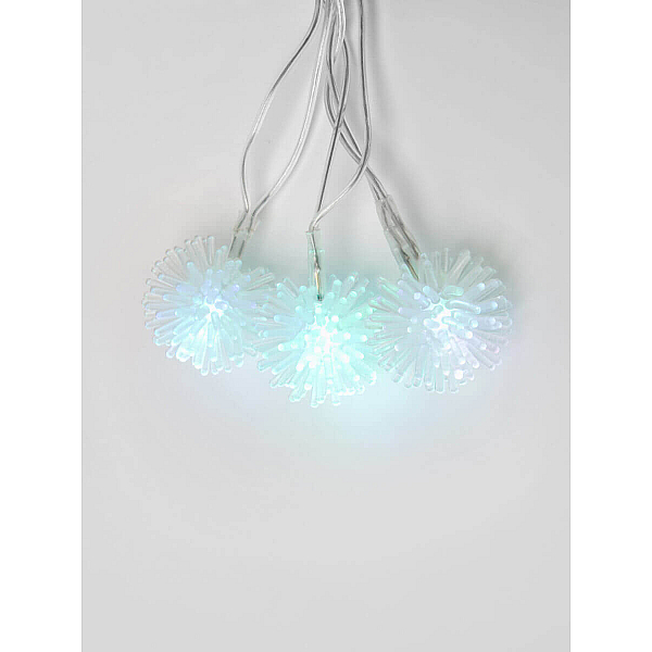 Светодиодная гирлянда (07921) Uniel Шарики 220V разноцветный ULD-S0280-020/DTA RGB IP20 BALLS